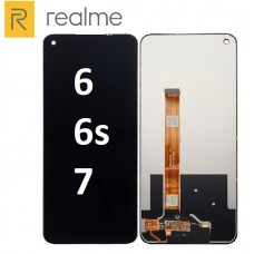 Realme 6 / 6S / 7 (4G) (2020) LCD and touch screen (Original Service Pack)(NF) [Black] R-103